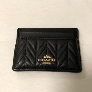 Coach card holder / card case - black